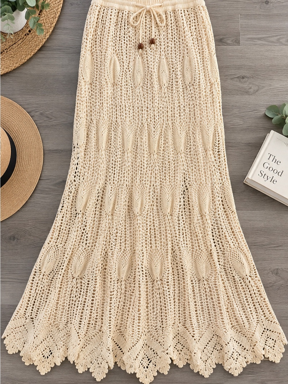 Westport 1962 Cream Crochet Maxi Skirt NWOT